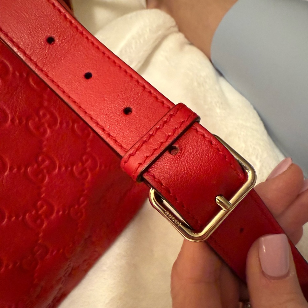 Gucci Red Leather Crossbody Bag - Picture 4 of 13